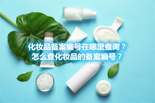 化妆品备案编号在哪里查询？怎么查化妆品的备案编号？(图1)