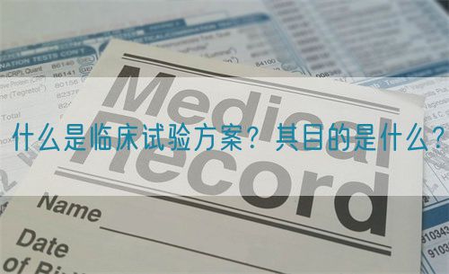 什么是临床试验方案？其目的是什么？(图1)